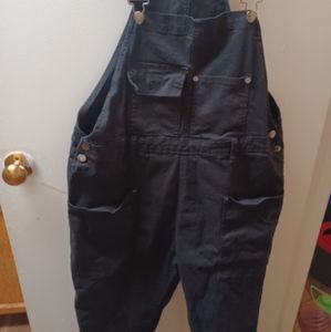 Black overalls